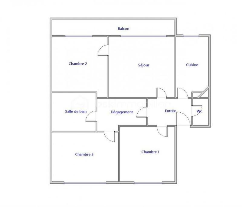 Appartement - 72 m² - 4 pièces