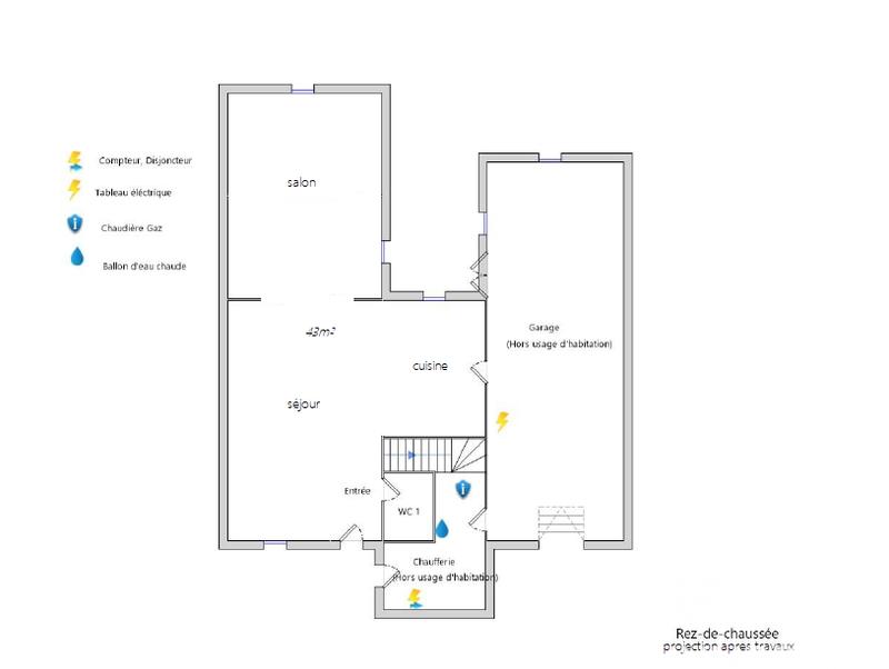 Maison - 84 m² - 6 pièces