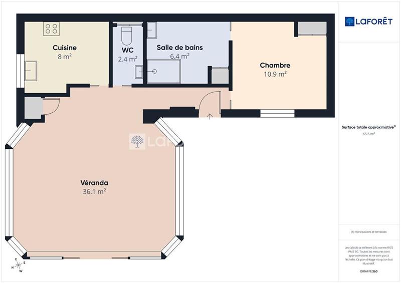 Maison - 69 m² - 2 pièces