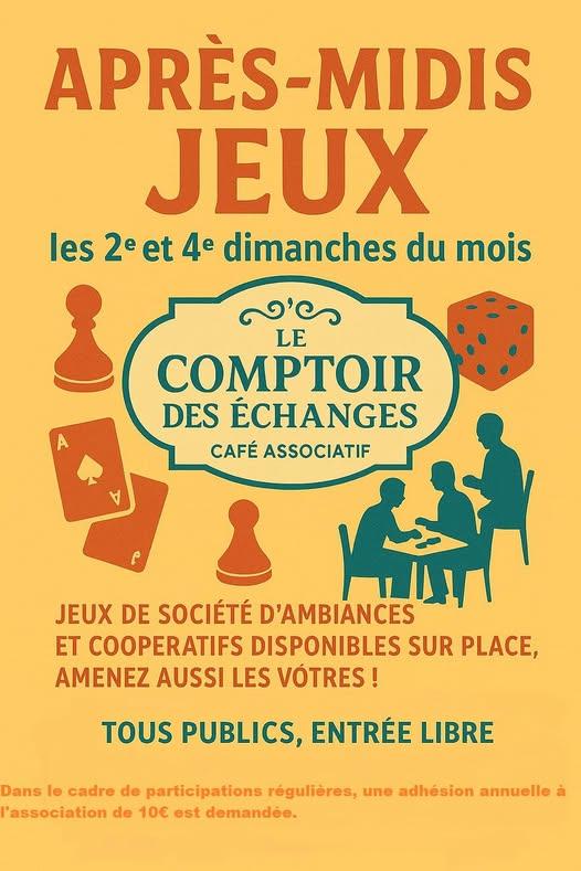 Le Comptoir des Echanges : après-midi jeux