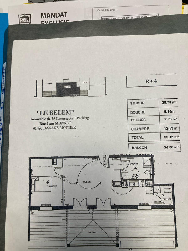 Appartement - 50 m² - 2 pièces