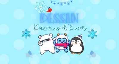 Dessin kawaiis de l'hiver