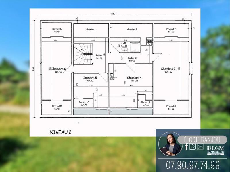 Maison - 185 m² - 7 pièces