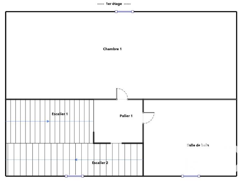 Maison de ville - 64 m² - 4 pièces