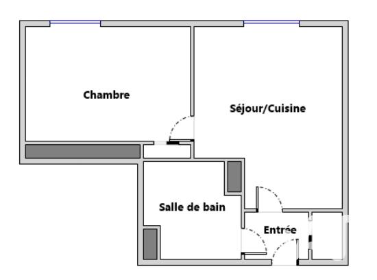 Appartement - 42 m² - 2 pièces