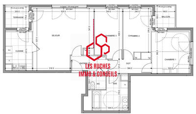 Appartement - 83 m² - 4 pièces