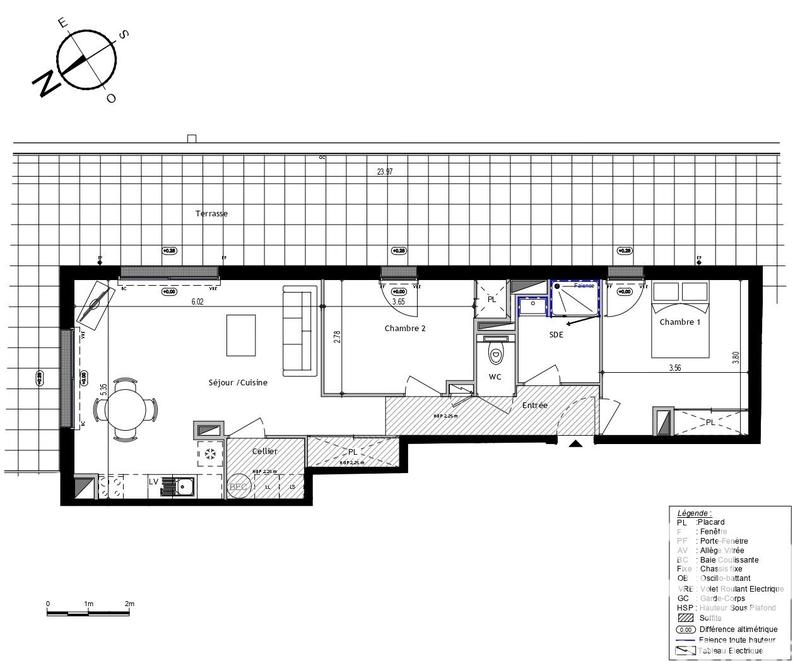 Appartement - 69 m² - 3 pièces