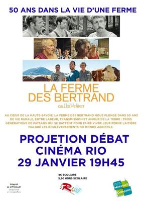 Projection - débat la ferme des Bertand