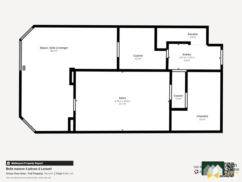 Maison ancienne - 105 m² - 5 pièces