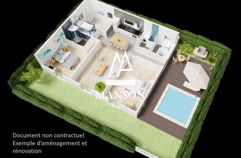 Maison ancienne - 92 m² - 4 pièces