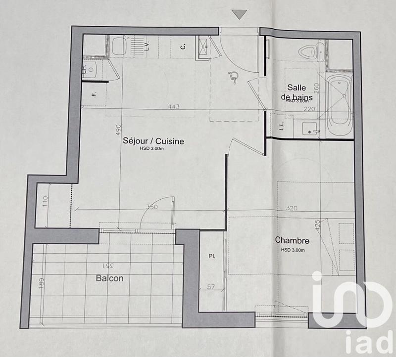 Appartement - 39 m² - 2 pièces