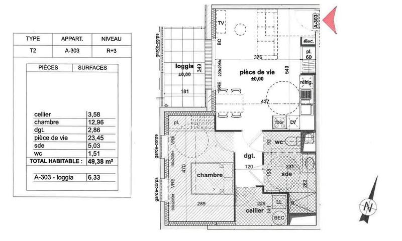 Maison - 49 m² - 2 pièces