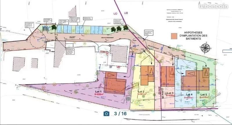 Terrain constructible - 408 m²