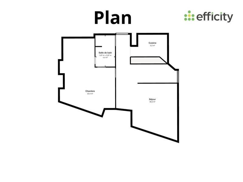 Appartement - 39 m² - 2 pièces