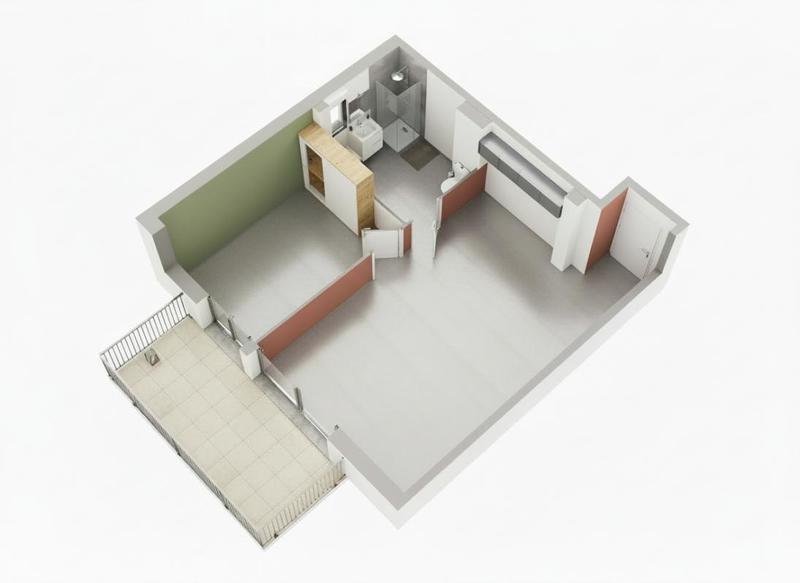 Appartement - 46 m² - 2 pièces