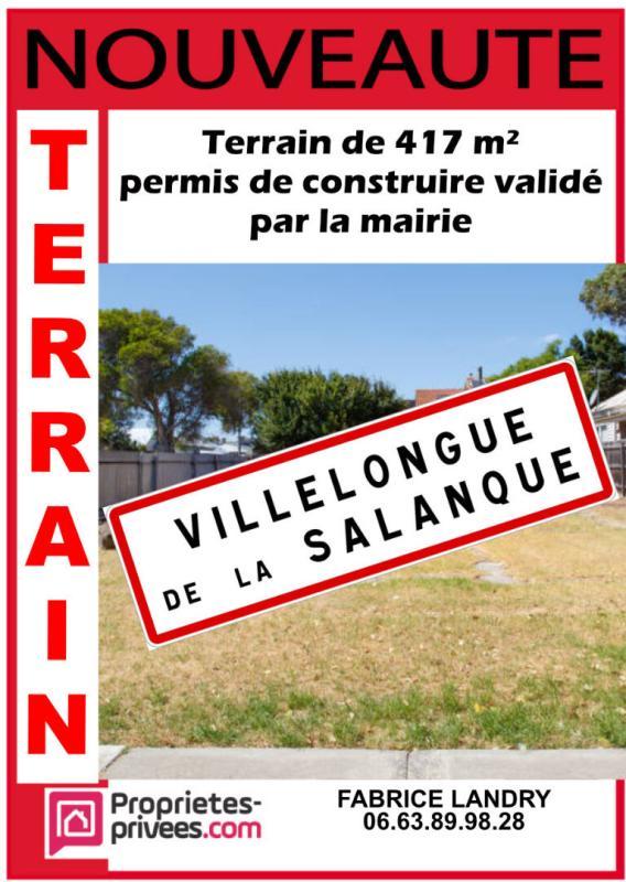 Terrain constructible - 413 m²