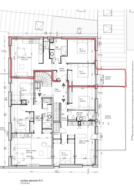 Appartement - 67 m² - 3 pièces