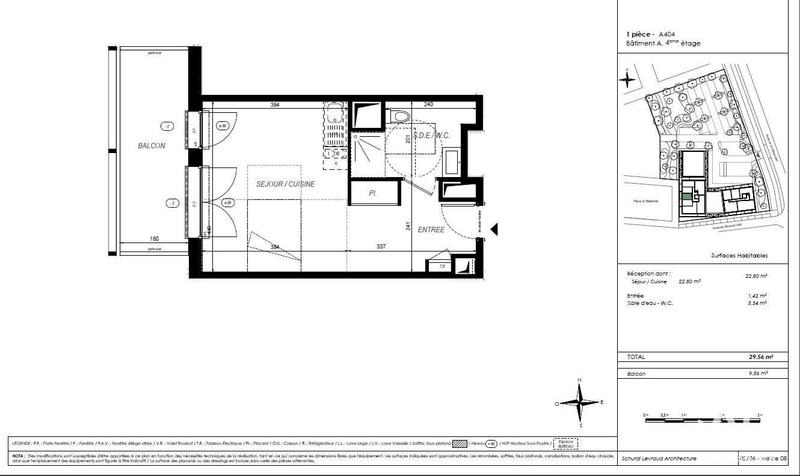 Appartement - 29 m² - 1 pièce