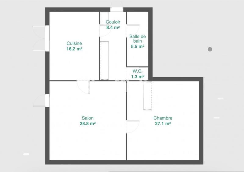 Maison - 85 m² - 2 pièces