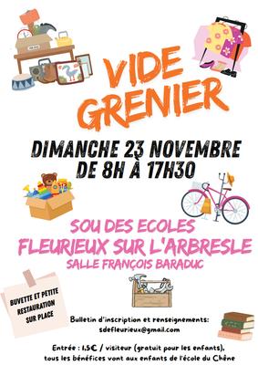 Vide Grenier du Sou des Ecoles de Fleurieux-Surl'Arbresle