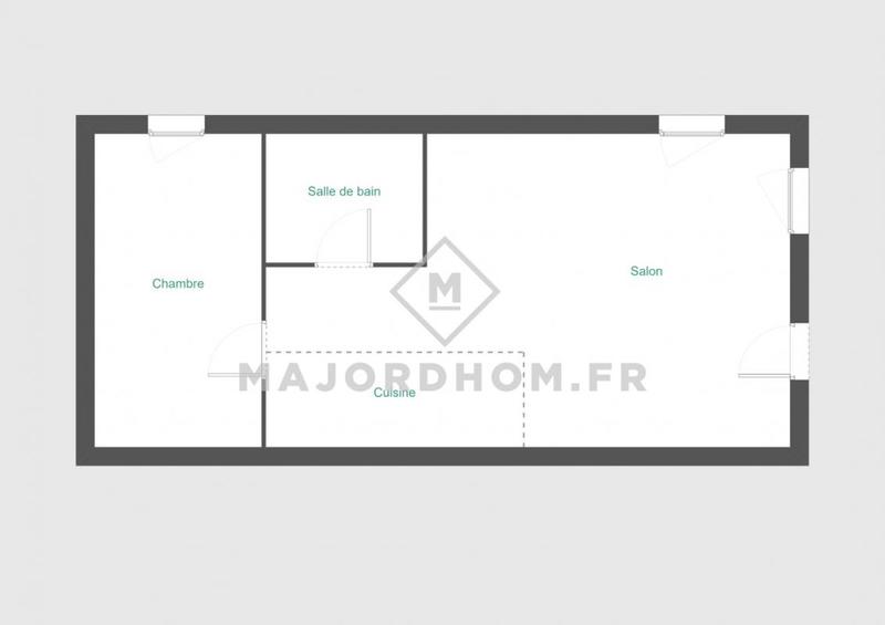 Appartement - 34 m² - 2 pièces