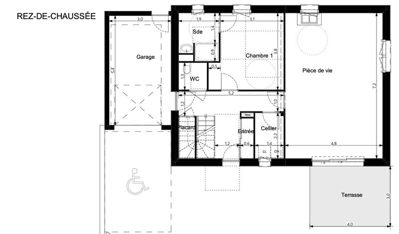 Maison contemporaine - 99 m² - 4 pièces