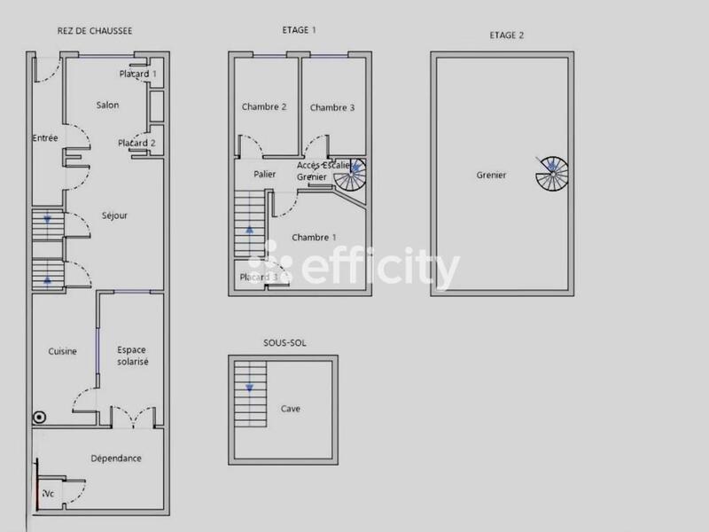 Maison - 79 m² - 5 pièces