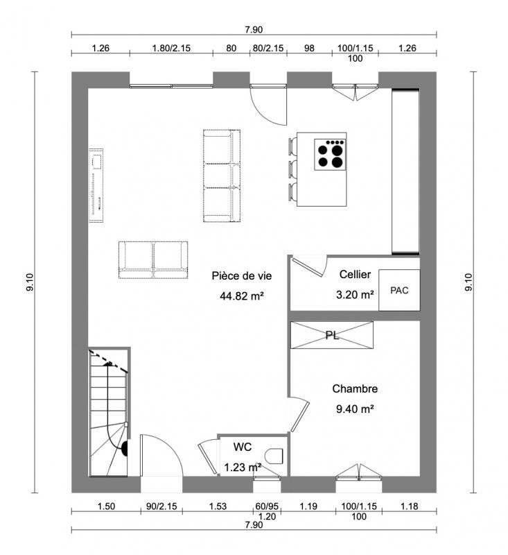 Maison - 113 m² - 5 pièces