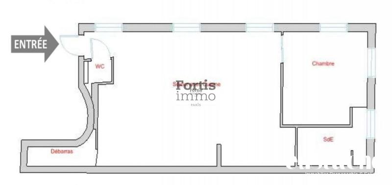 Appartement - 55 m² - 2 pièces