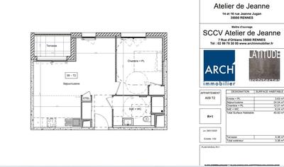 Appartement - 46 m² - 2 pièces