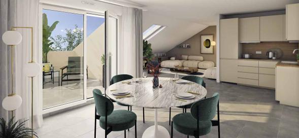 Appartement - 60 m² - 3 pièces