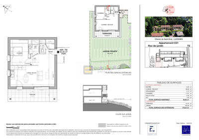Appartement - 51 m² - 2 pièces