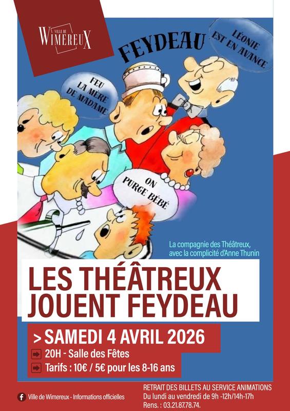 Théâtre : "Les théâtreux jouent Feydeau"