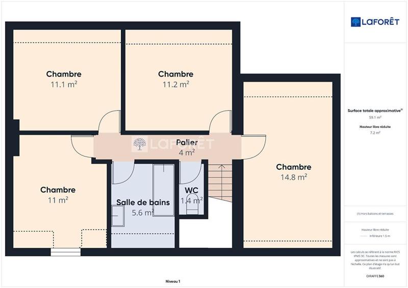 Maison - 125 m² - 6 pièces