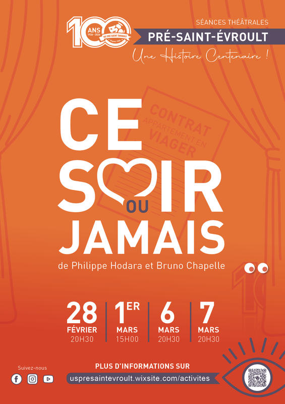 Séances théâtrales de l'union sportive de Pré Saint Évroult