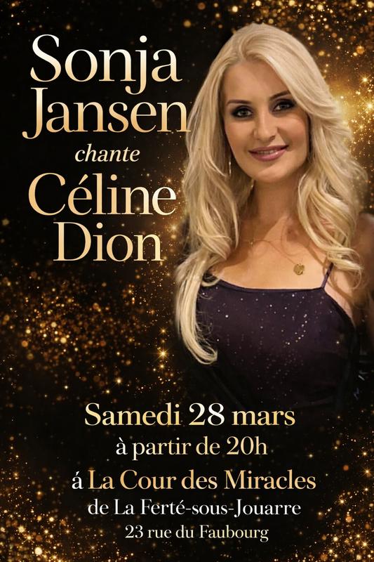 Sonja Jansen chante Céline Dion et soirée dansante