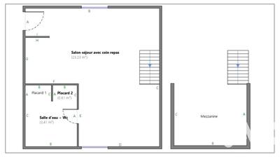 Studio - 27 m² - 1 pièce