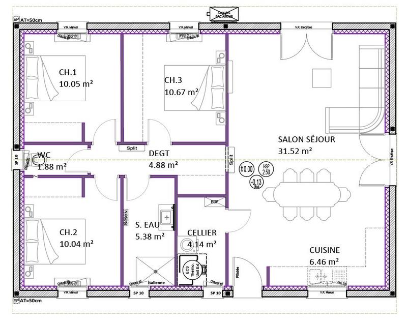 Maison - 85 m² - 4 pièces