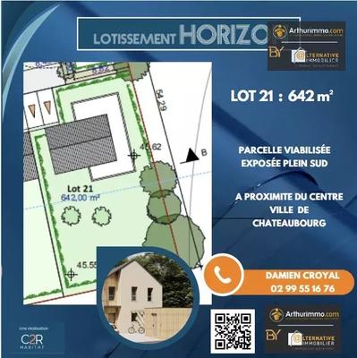 Terrain constructible - 642 m²
