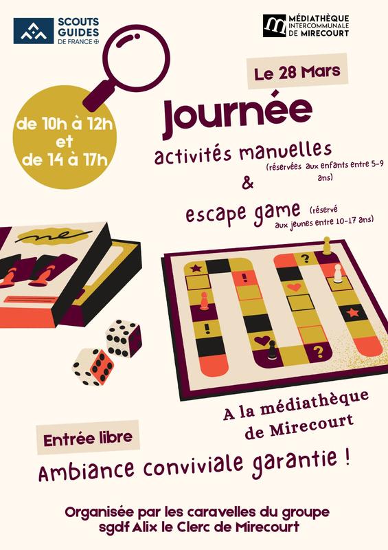 Scouts à la médiathèque