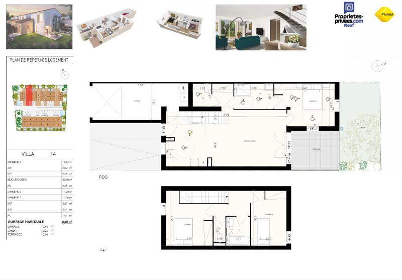 Maison - 85 m² - 4 pièces