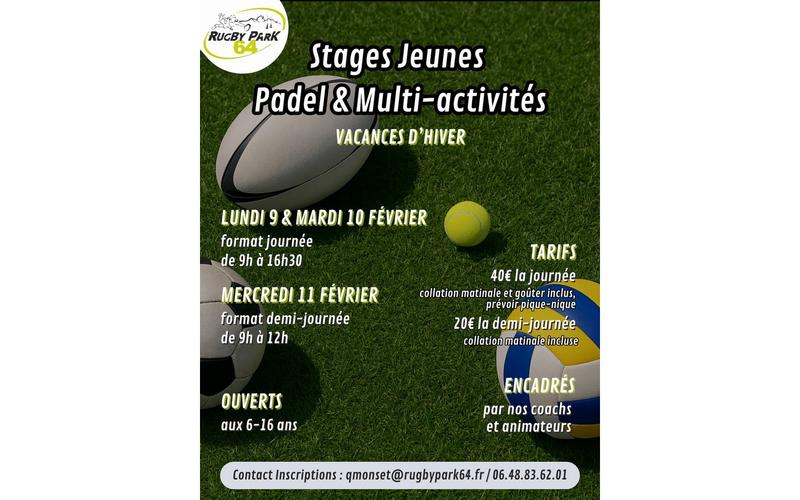 Stage padel &amp; multi-activité