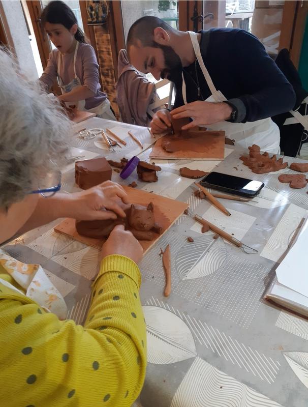 Atelier de modelage d'argile pour enfants vacances d'hiver : les animaux fantastiques