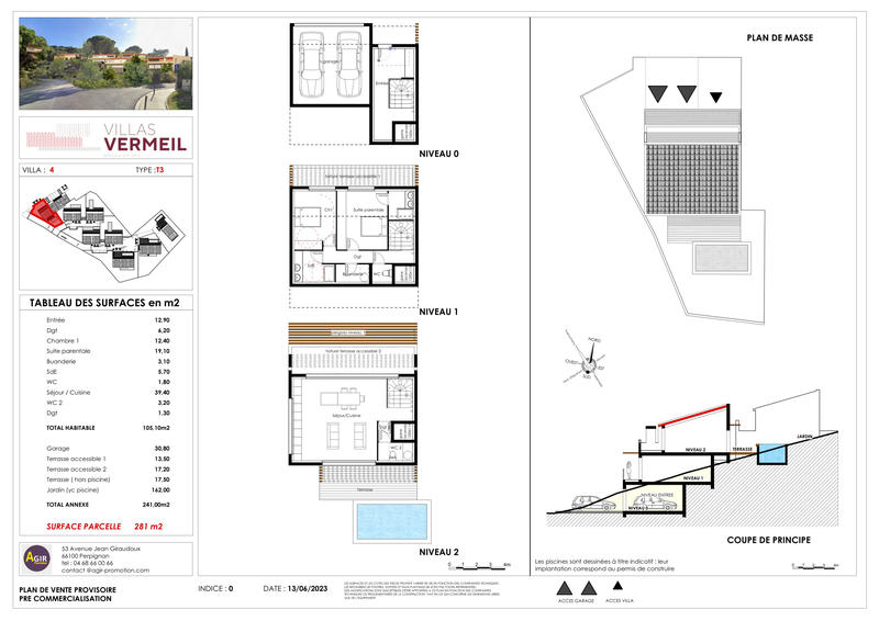 Villa - 105 m² - 3 pièces