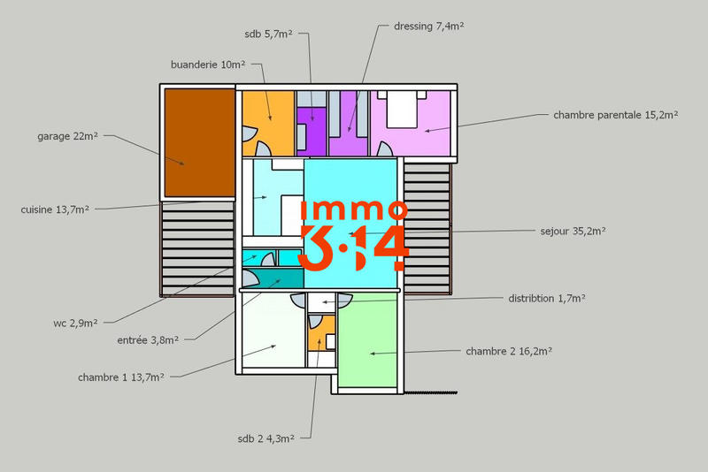 Maison - 137 m² - 5 pièces