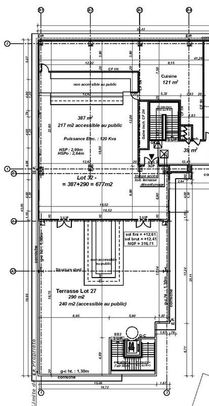 Local commercial - 490 m² - 1 pièce