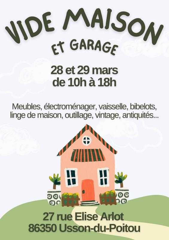 Vide maison - garage