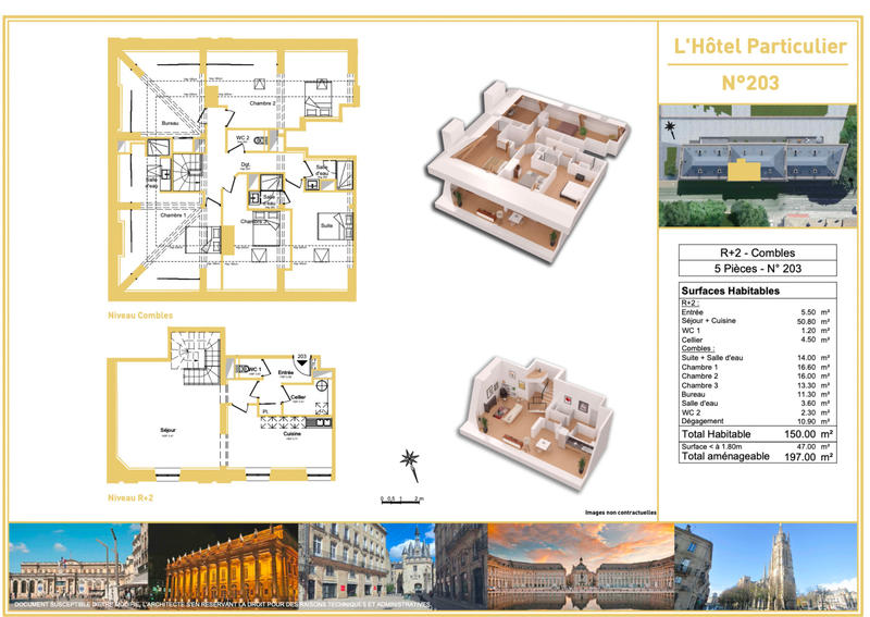 Appartement - 197 m² - 5 pièces