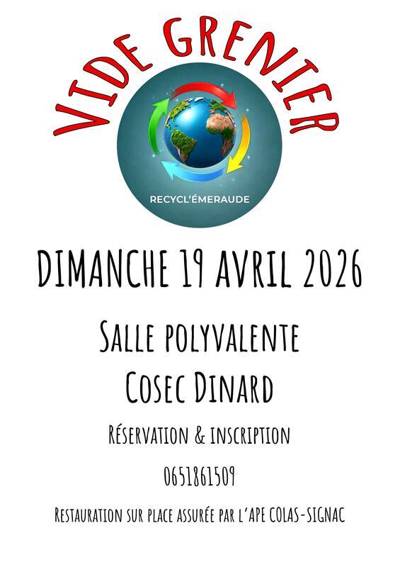 3 ème vide grenier de l'association recycl'emeraude