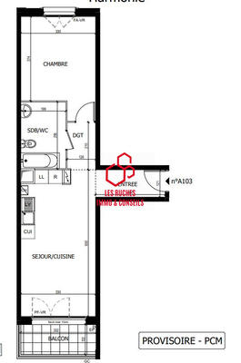 Appartement - 47 m² - 2 pièces